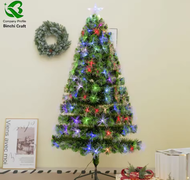 شجرة عيد ميلاد من الألياف البصرية