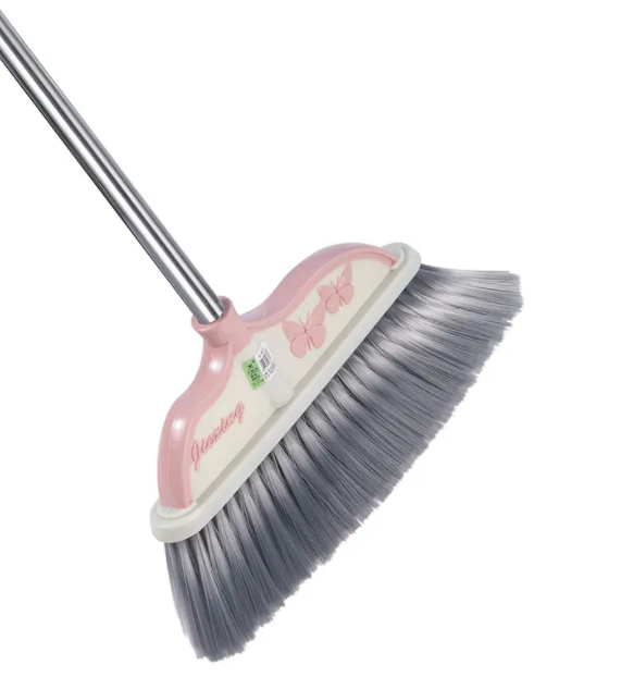 مكنسة أرضية بعصا من الفولاذ المقاوم للصدأ