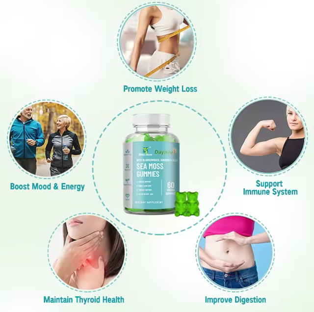 حلوى طحالب البحر العضوية لإزالة السموم