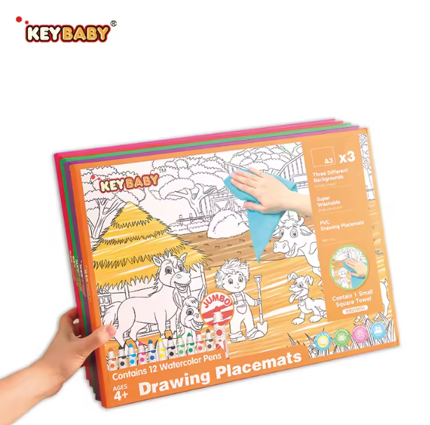 Drawing Coloring Mat Baby Painting Placemat