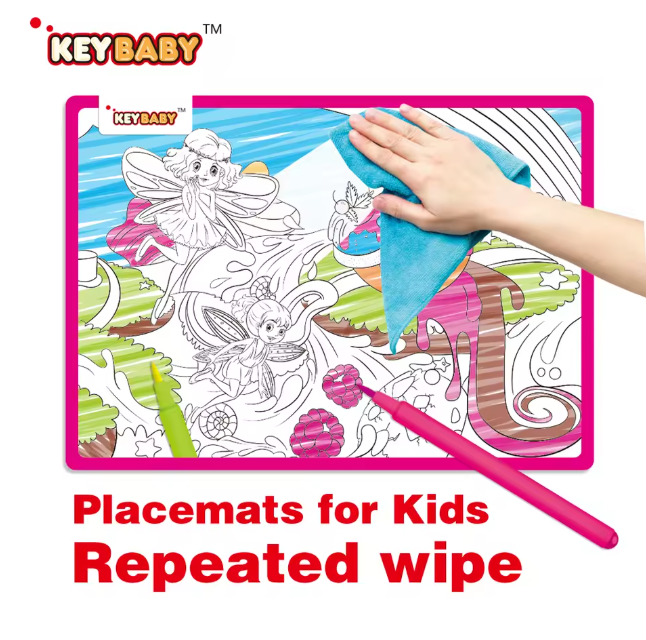 Drawing Coloring Mat Baby Painting Placemat
