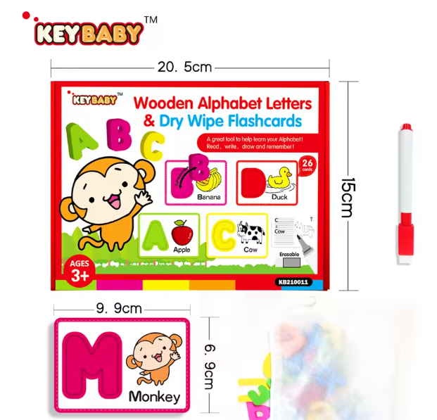 Keybaby 26 Wooden Alphabet