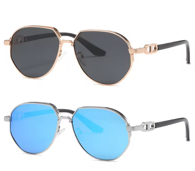 Vintage Fashion Metal Frame  Sun Glasses