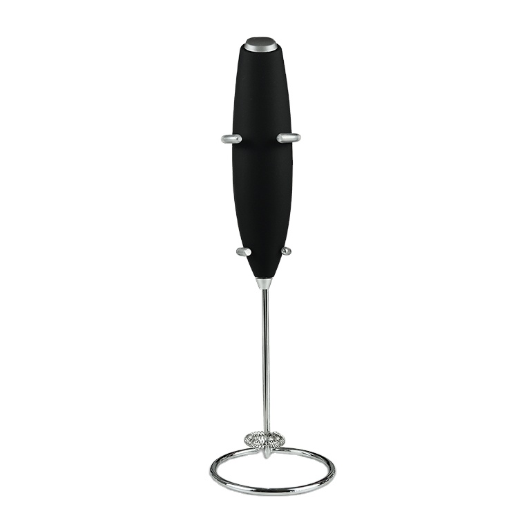 One-Button Press Electric Milk Frother, 304 Stainless Steel Whisk, Battery Powered for Coffee