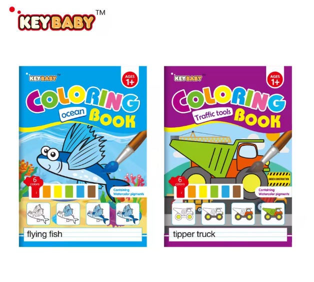 Watercolor Paint Book Printed Educational Toys