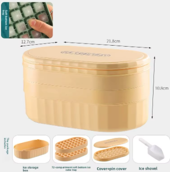 Silicone ice cube tray lids